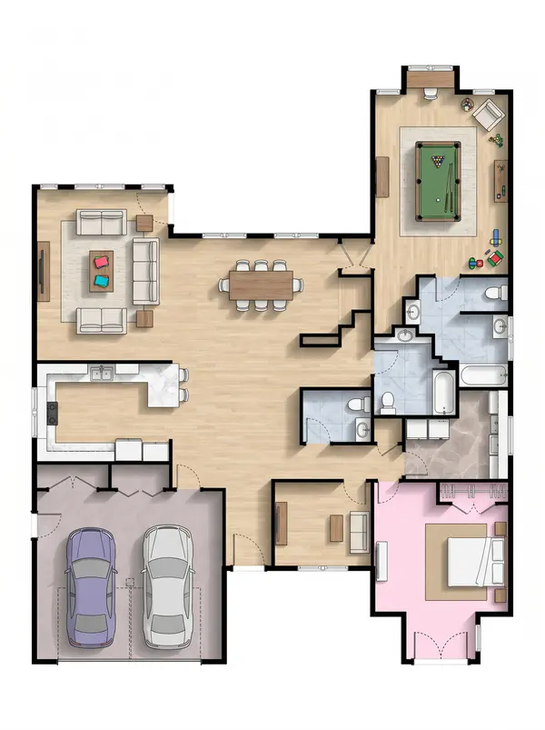 Bright 1-Bed House floorplan