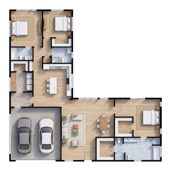 Natural 1-Bed Ranch floorplan
