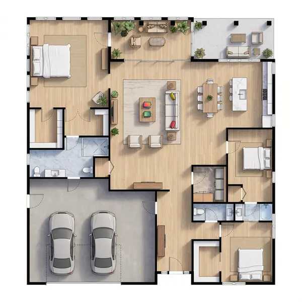 Bright 1-Bed House floorplan