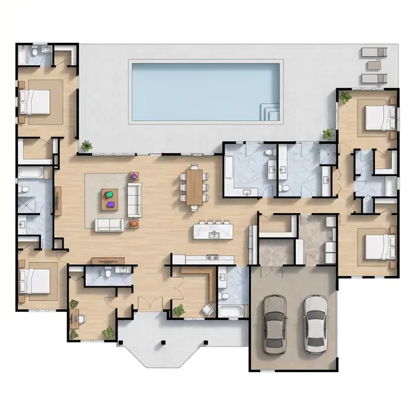 Sprawling Bright 5-Bed floorplan