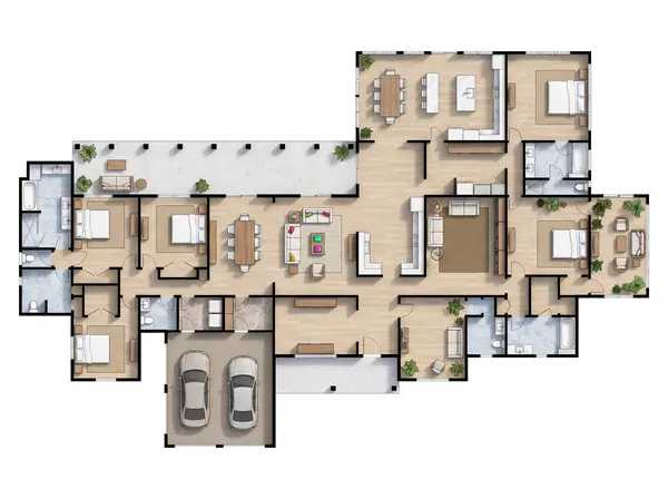 Sprawling Bright 5-Bed floorplan