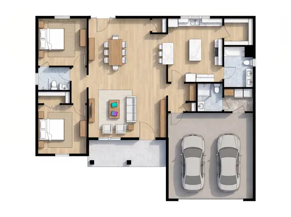 Bright 3-Bed Home floorplan