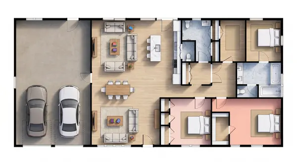 Classic 2-Bed Home floorplan