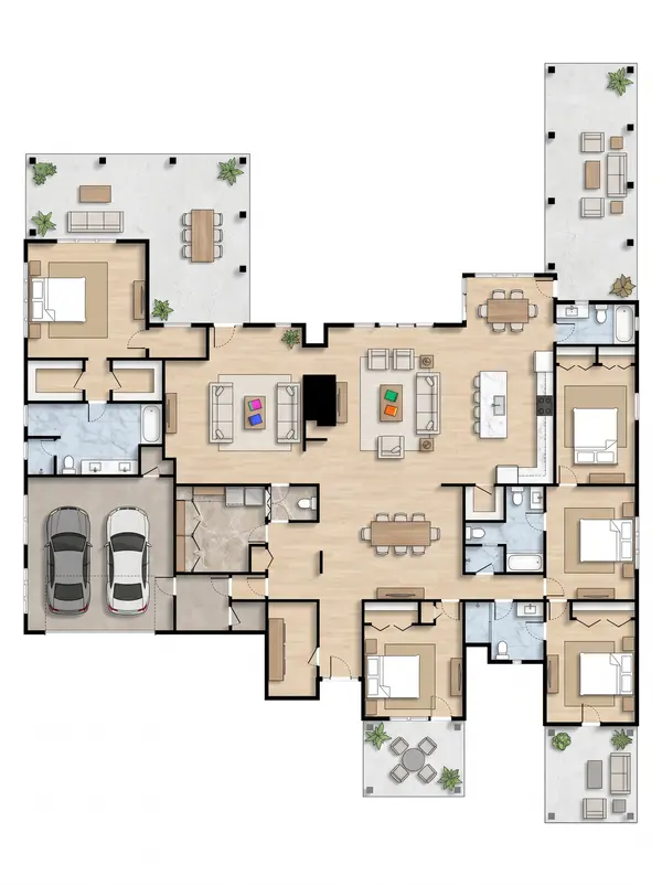 Sprawling 5-Bed Classic House floorplan