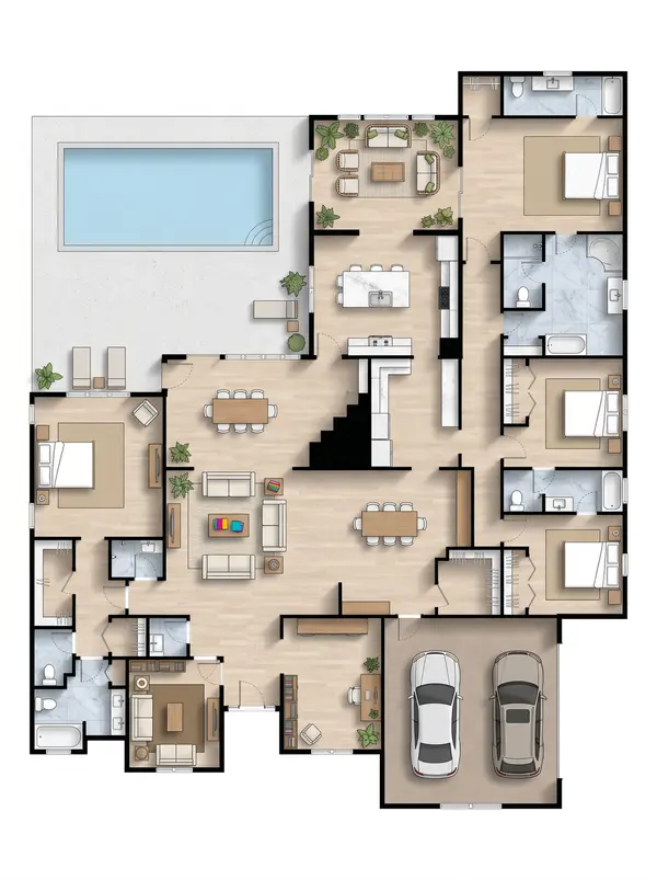 Bright 4-Bed House floorplan