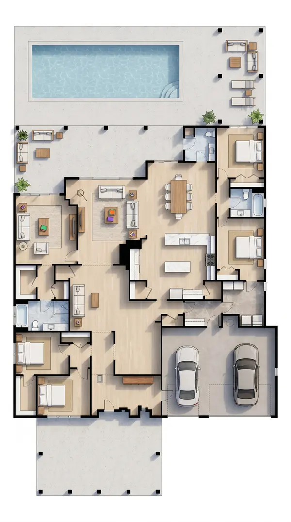 Sprawling Bright 4-Bed Home floorplan