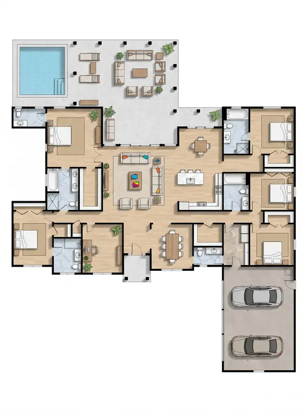 Sprawling Earthy 5-Bed floorplan