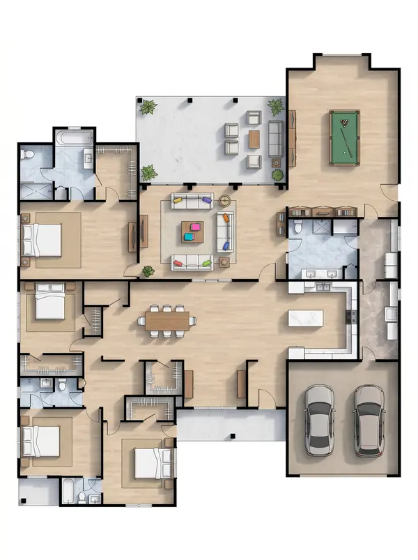 Sprawling Earthy 3-Bed House floorplan
