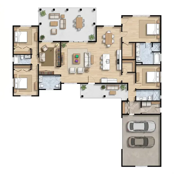 Spacious Bright 4-Bed House floorplan