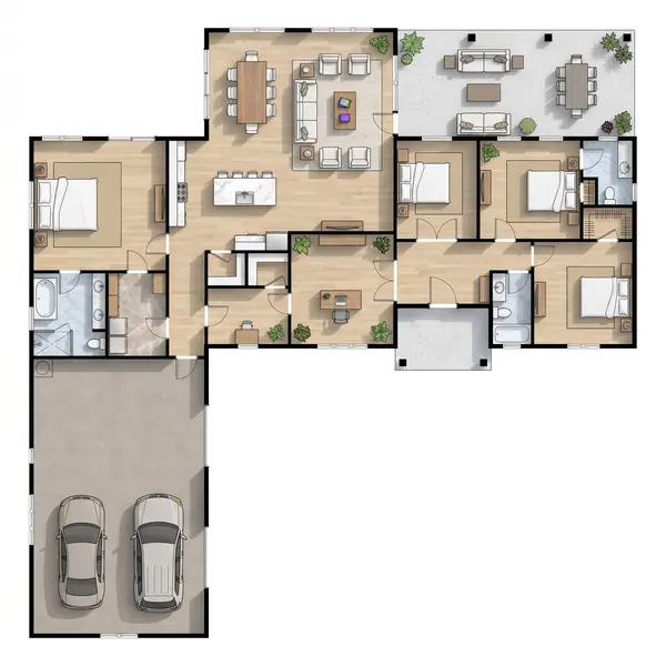 Bright 5-Bed Home floorplan