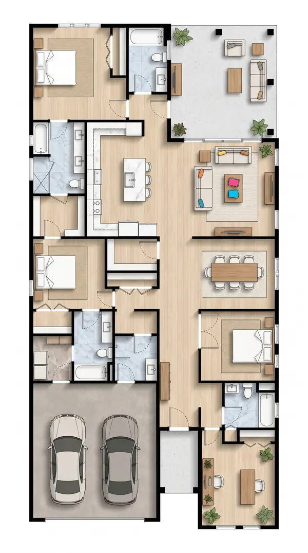 Spacious Classic 3-Bed Home floorplan