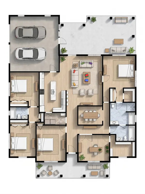 Spacious Classic 3-Bed House floorplan