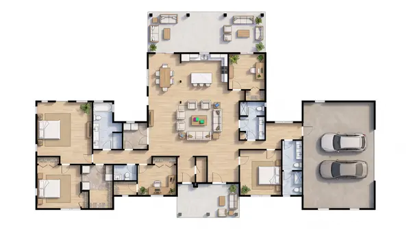 Sprawling Bright 6-Bed floorplan