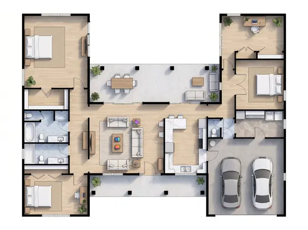 Bright 3-Bed Home floorplan