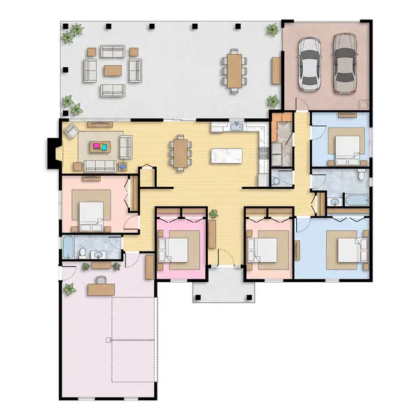 Bright 3-Bed House floorplan