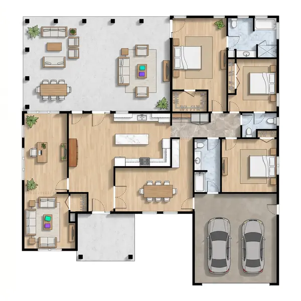 Spacious Bright 3-Bed House floorplan