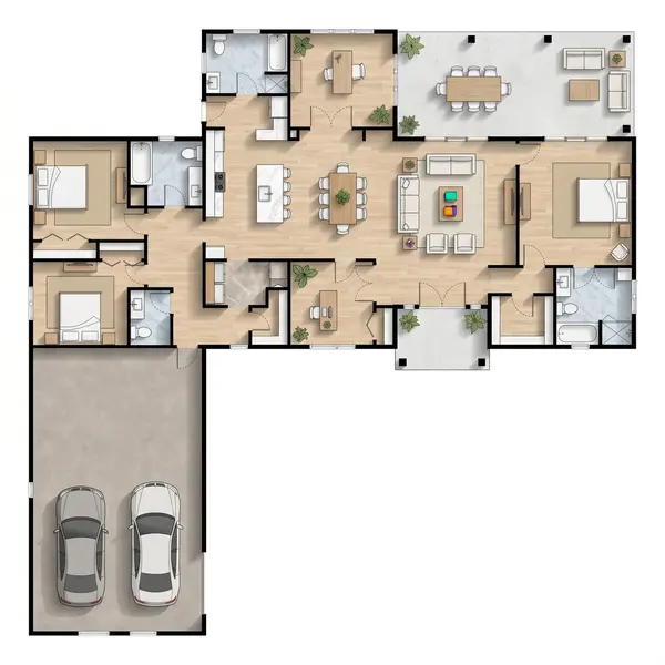 Sprawling Earthy 4-Bed House floorplan