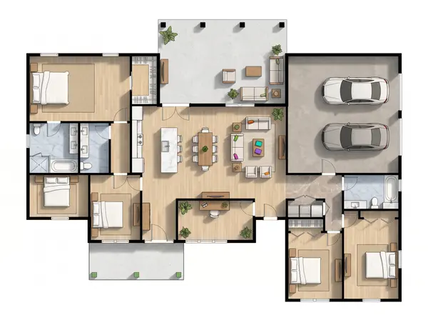 Bright 3-Bed Home floorplan