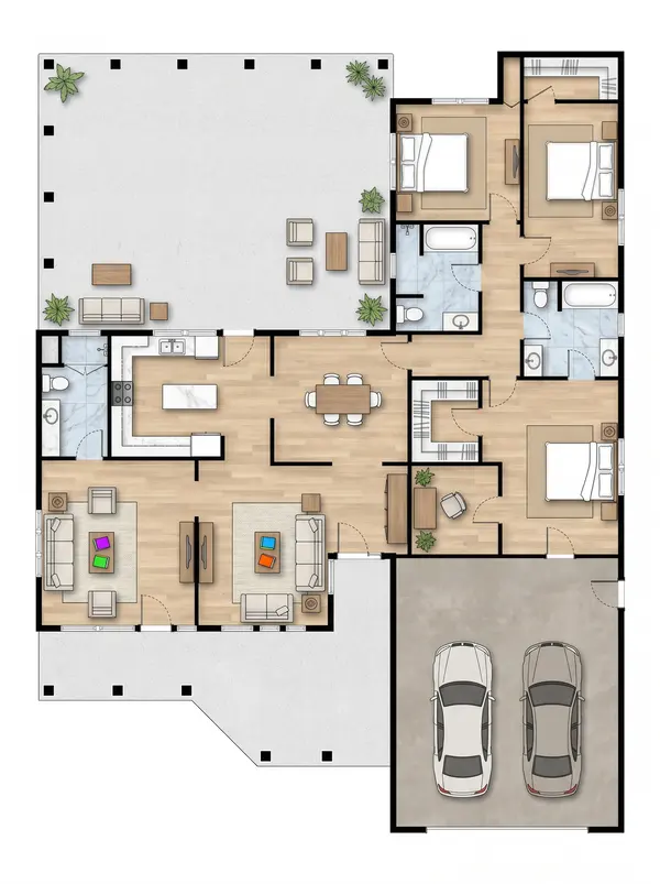 Spacious Classic 3-Bed Home floorplan