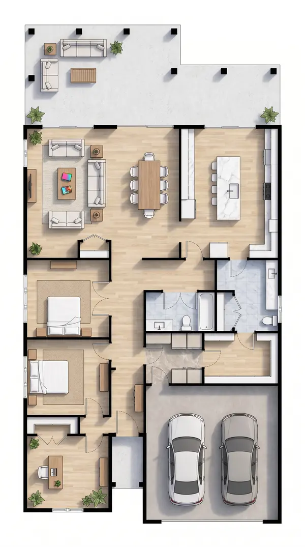 Bright 3-Bed House floorplan