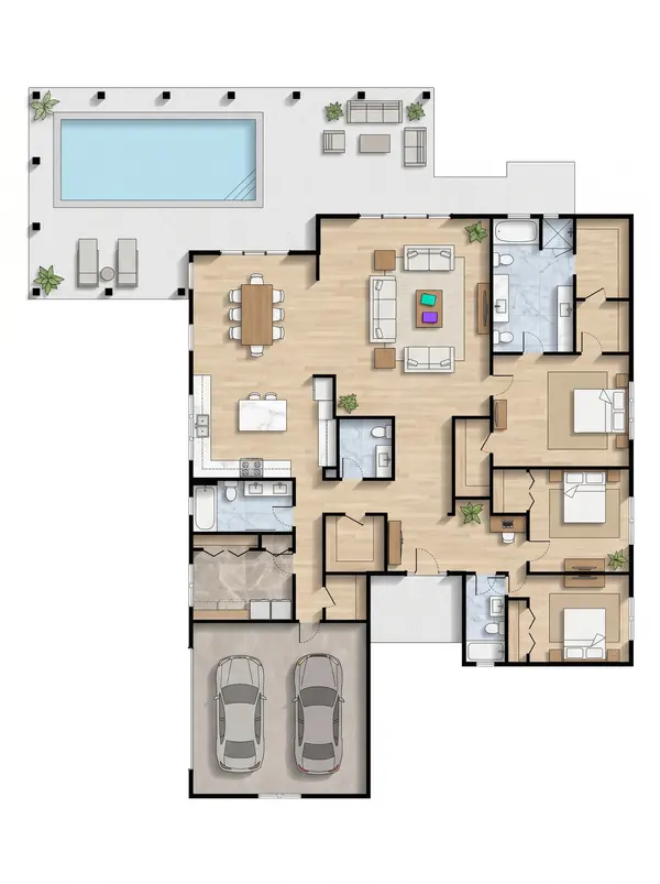 Spacious Bright 3-Bed House floorplan