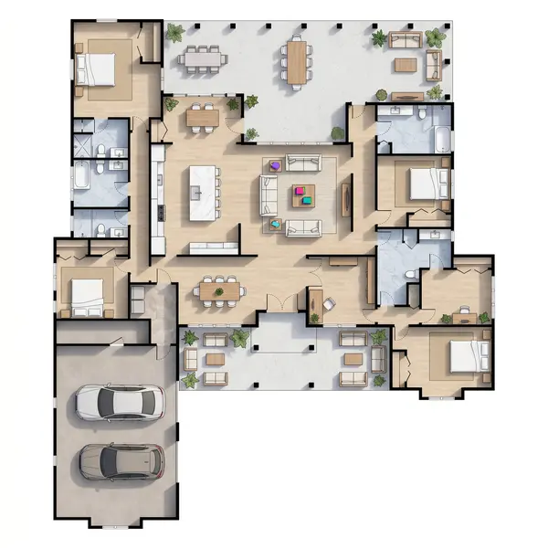 Spacious Bright 5-Bed House floorplan