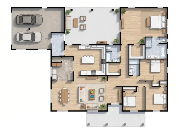Natural 4-Bed Retreat floorplan
