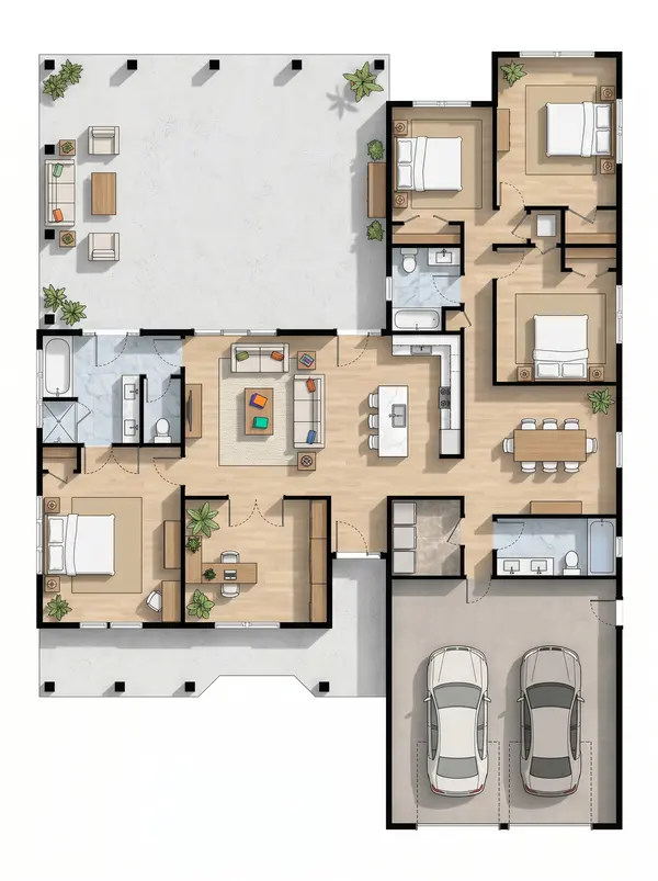 Sprawling Bright 3-Bed floorplan
