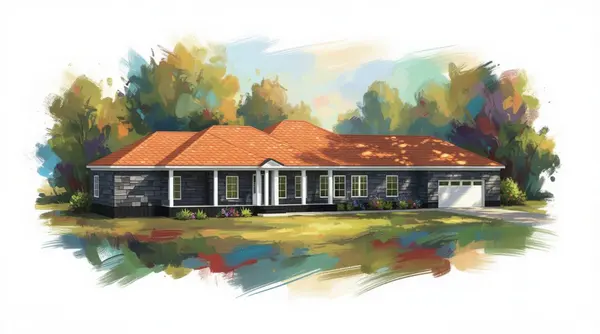Sprawling Dark 2-Bed exterior render