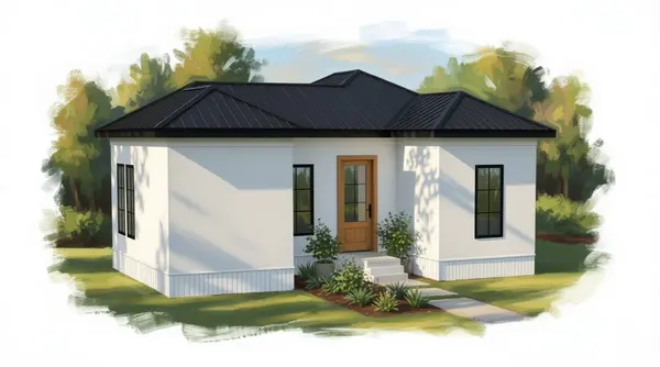 Compact Bright 3-Bed House exterior render