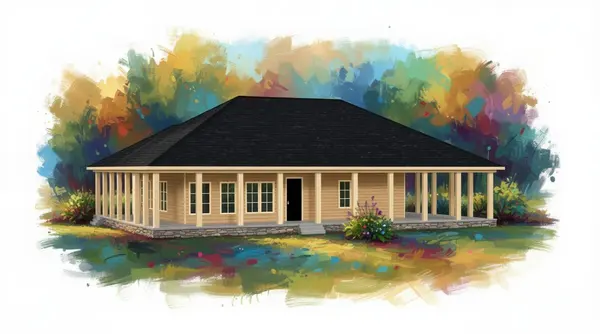 Spacious Earthy 2-Bed Home exterior render