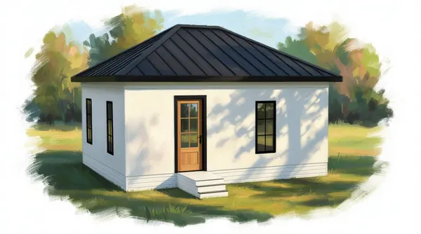 Bright Tiny 2-Bed Home exterior render