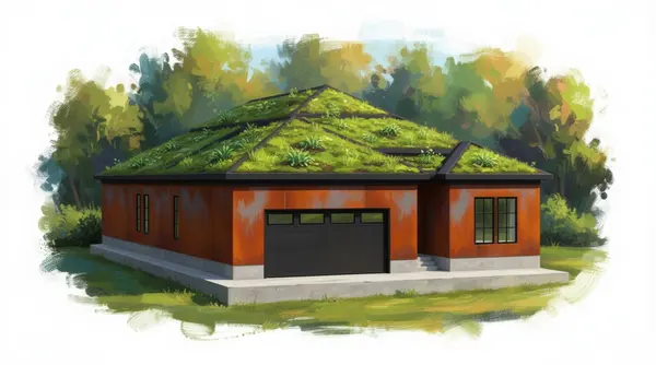 Sprawling 4-Bed Industrial exterior render