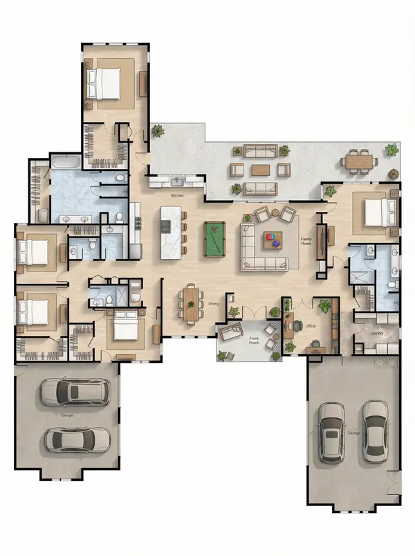 Sprawling Natural 5-Bed House floorplan