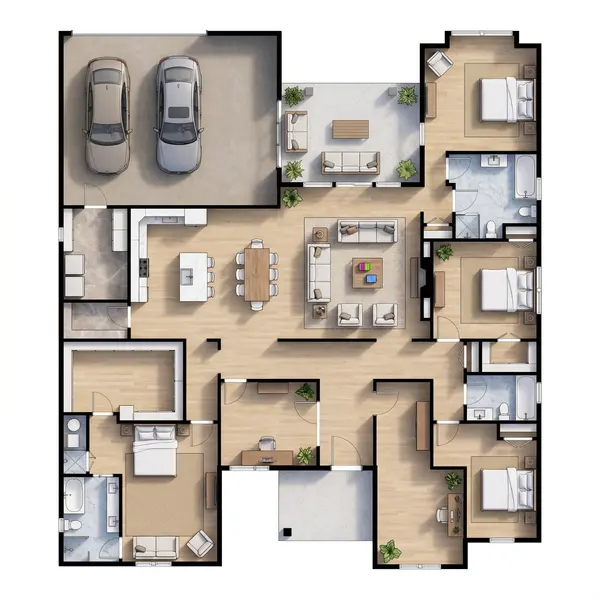 Spacious Classic 4-Bed House floorplan
