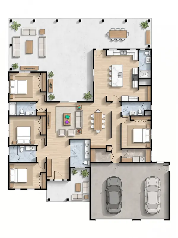 Sprawling Natural 5-Bed Home floorplan