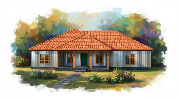 Sprawling Industrial 4-Bed exterior render
