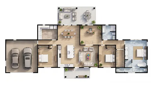 Bright 3-Bed House floorplan