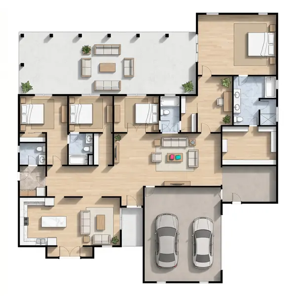 Spacious Bright 4-Bed floorplan