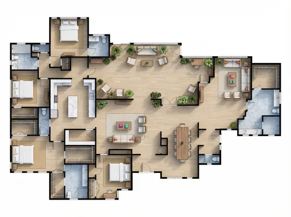 Sprawling Natural 4-Bed floorplan