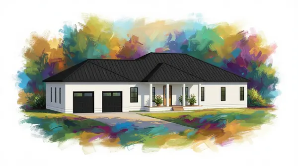 Dark 2-Bed Design exterior render