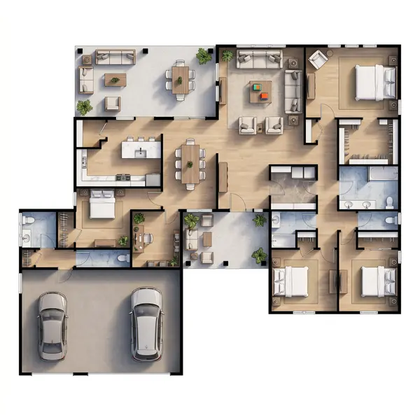 Spacious Bright 4-Bed Home floorplan