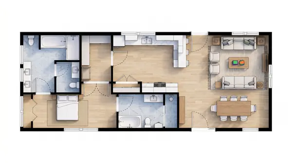 Cozy Earthy Home floorplan