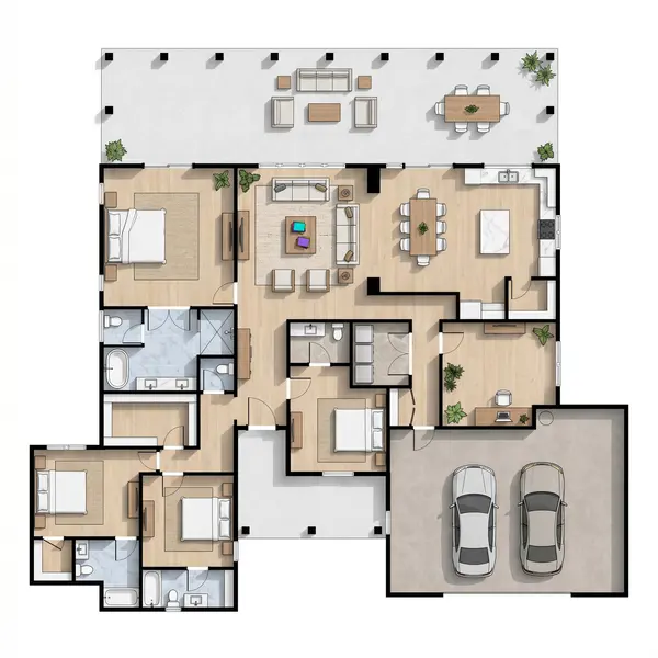 Spacious Bold 4-Bed Home floorplan