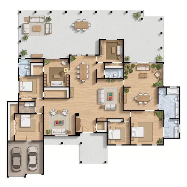 Sprawling Earthy 7-Bed floorplan