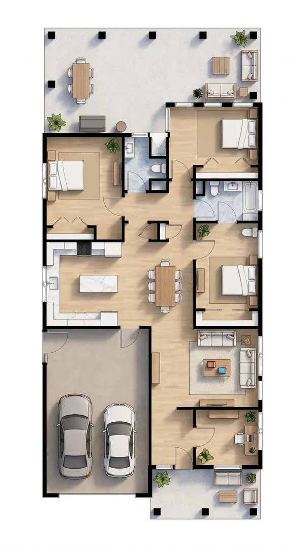 Comfortable Classic 3-Bed floorplan
