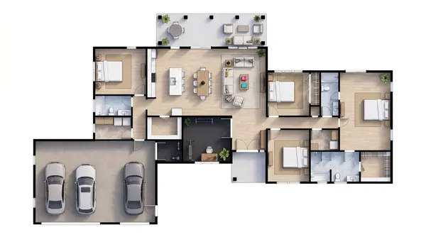 Spacious Bright 4-Bed floorplan