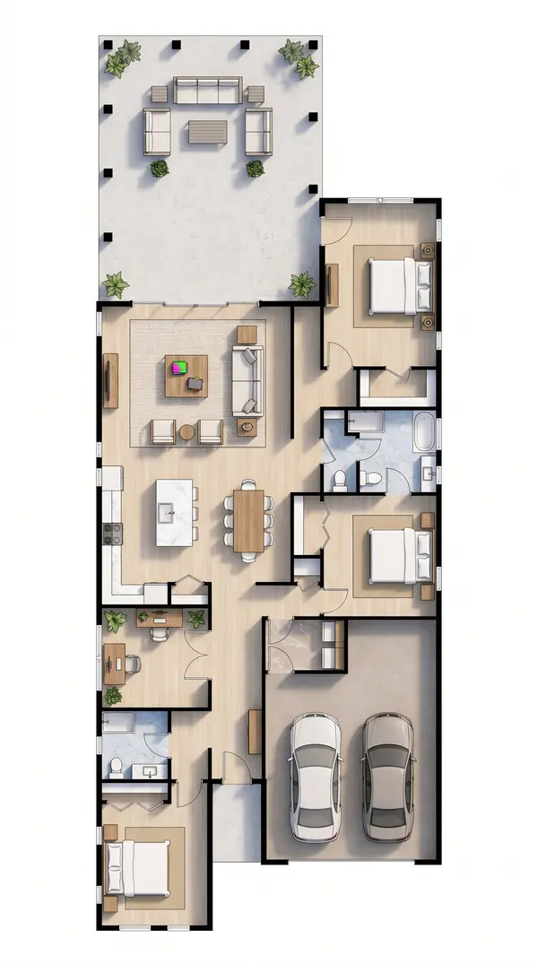 Spacious Bright 3-Bed House floorplan