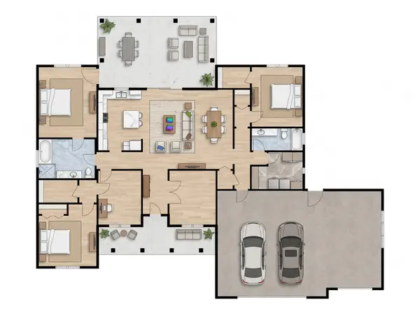 Expansive 3-Bed Classic floorplan