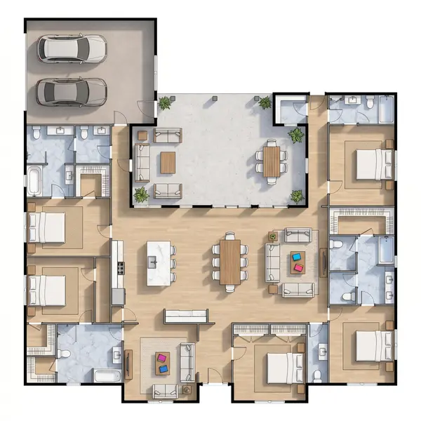 Spacious 7-Bed House floorplan